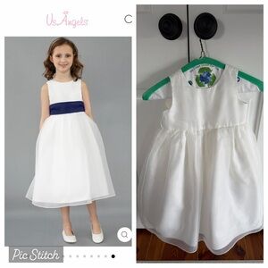 Us Angels flower girl organza dress